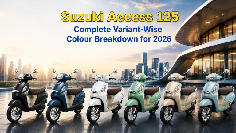 Suzuki Access 125 Variant-Wise Colour Breakdown