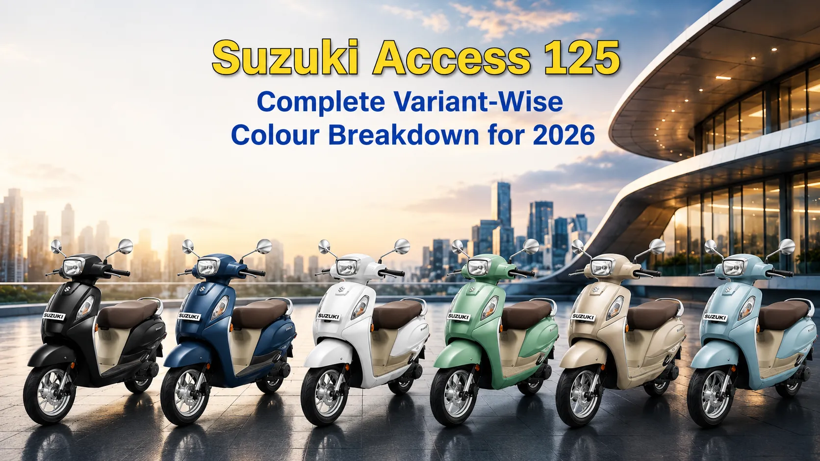 Suzuki Access 125 Variant-Wise Colour Breakdown
