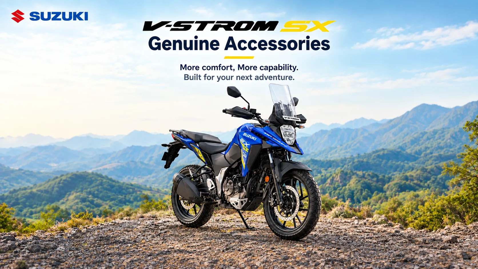 Suzuki V-STROM SX Genuine Accessories: What Each One Offers